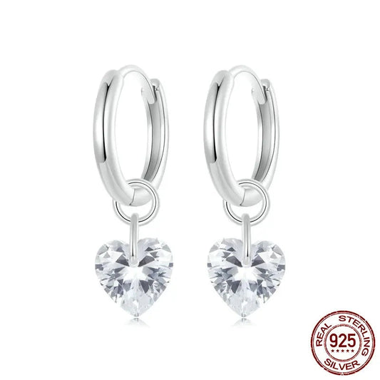 Luxurious Heart Drop Earrings (أقراط القلب الفاخرة)