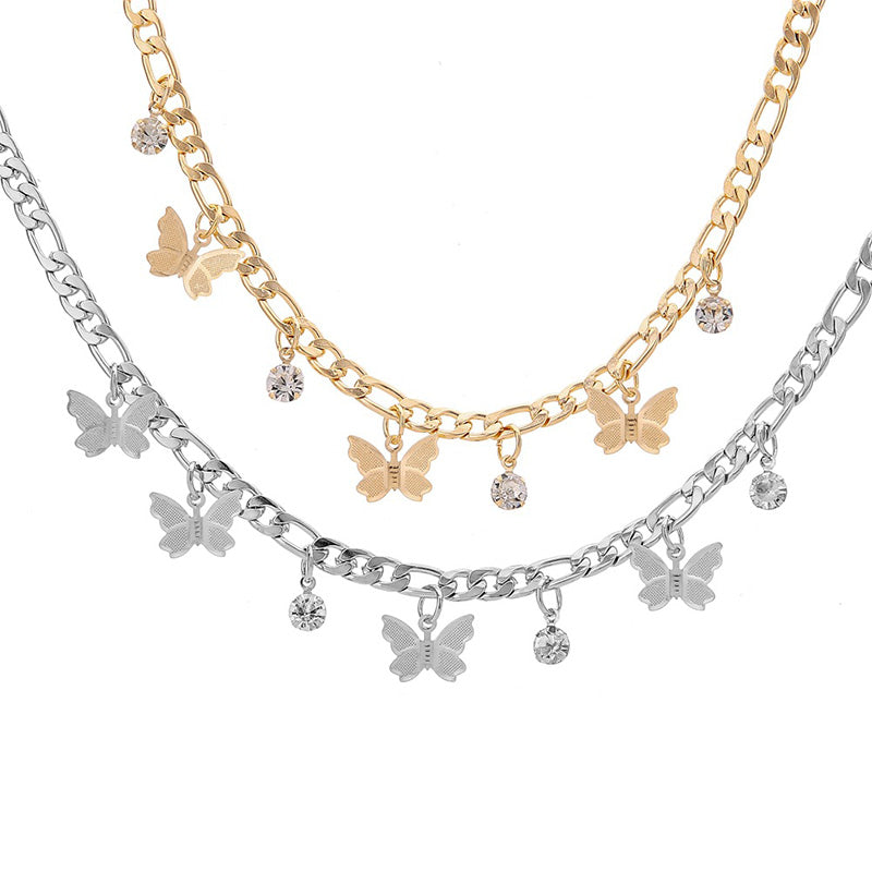 Elegant Butterfly Clavicle Necklace (عقد فراشة أنيق)